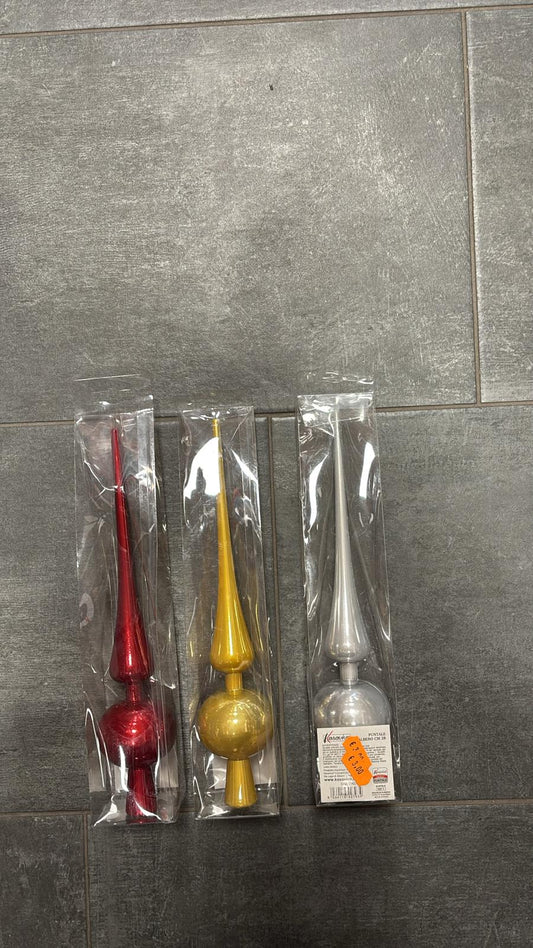 Puntale  albero  3 colorazioni