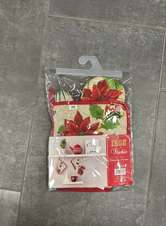 Irge set 2 pezzi, presina  e guanto cucina
