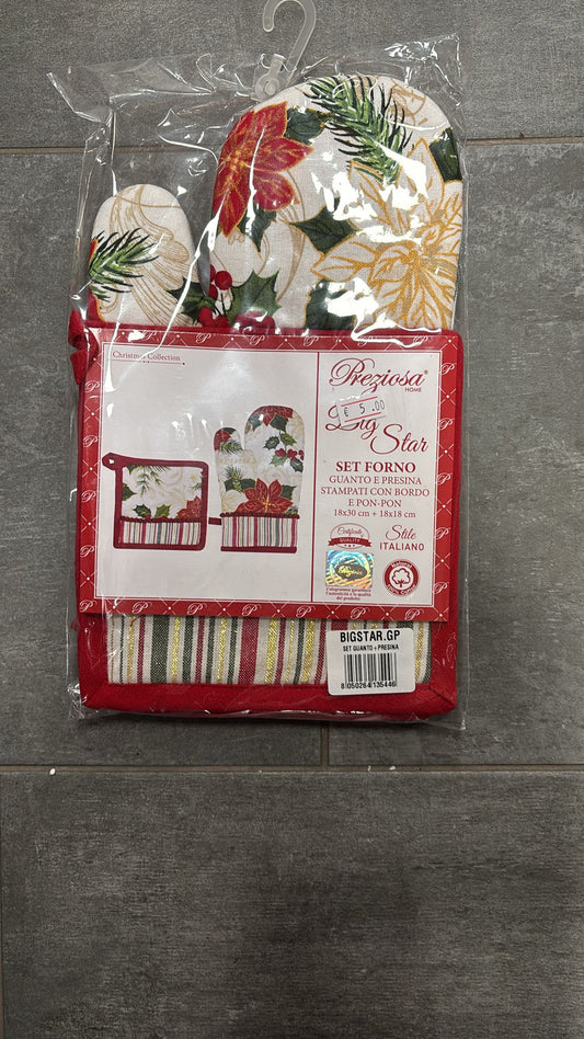 Preziosa  set forno  presina + guanto
