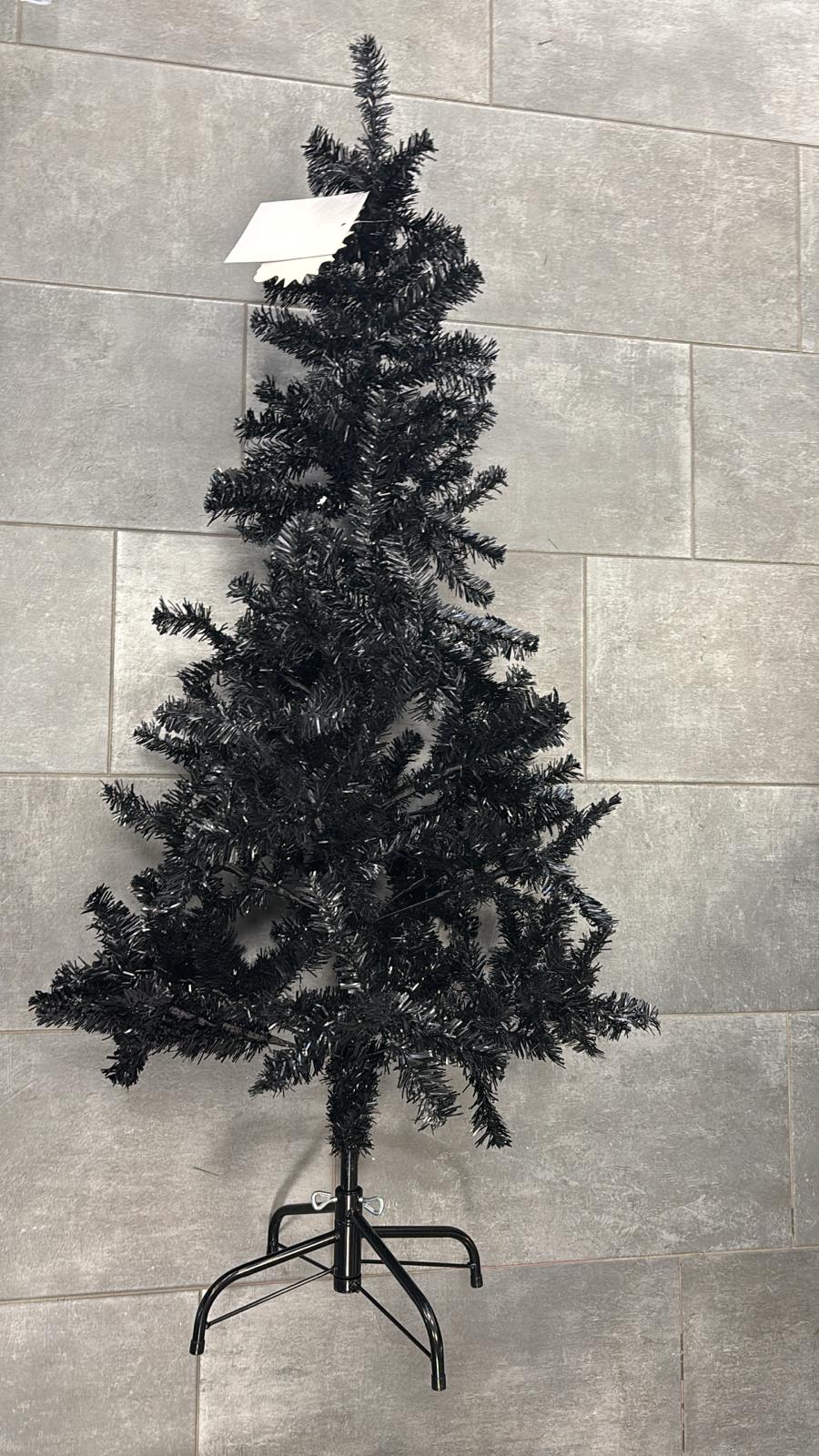 ALBERO DI NATALE NERO H150cm/D76cm