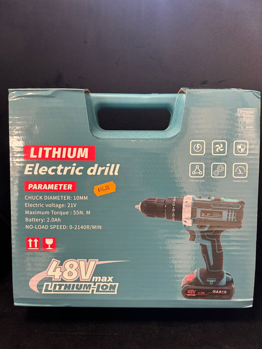 TRAPANO AVVITATORE DOPPIA BATTERIA A LITIO 48V MAX