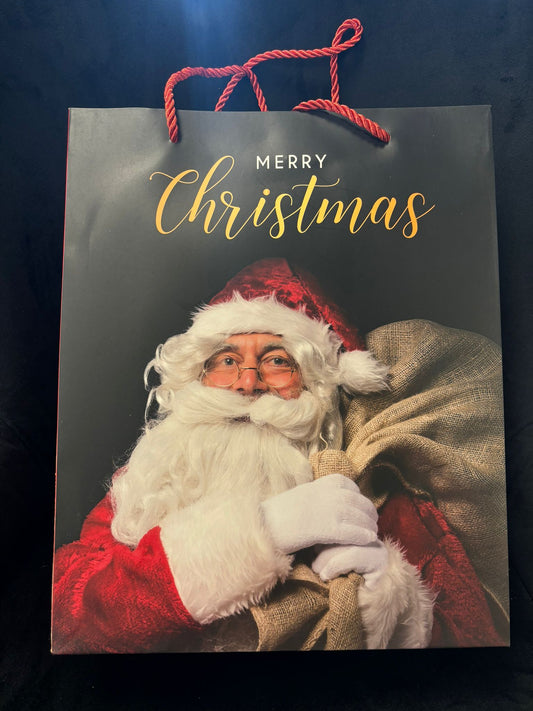 BORSA REGALO NATALIZIA MERRY CHRISTMAS 26x32 cm