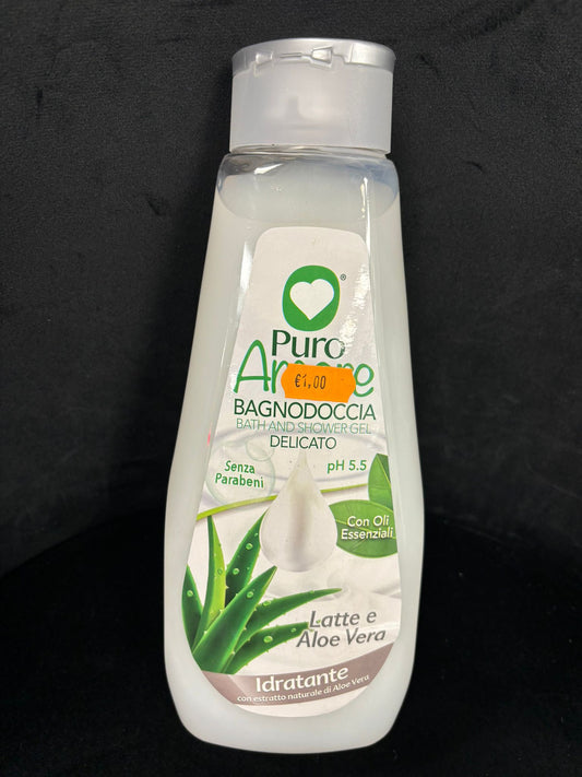 PURO AMORE - BAGNO DOCCIA DELICATO LATTE E ALOE VERA 750 ML