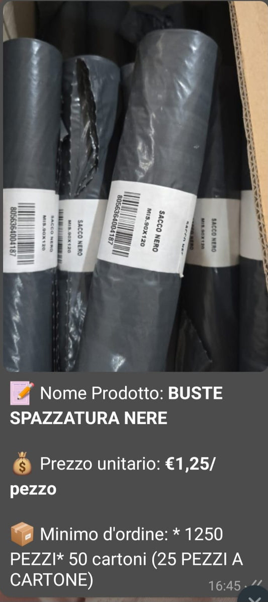 BUSTE SPAZZATURA NERE