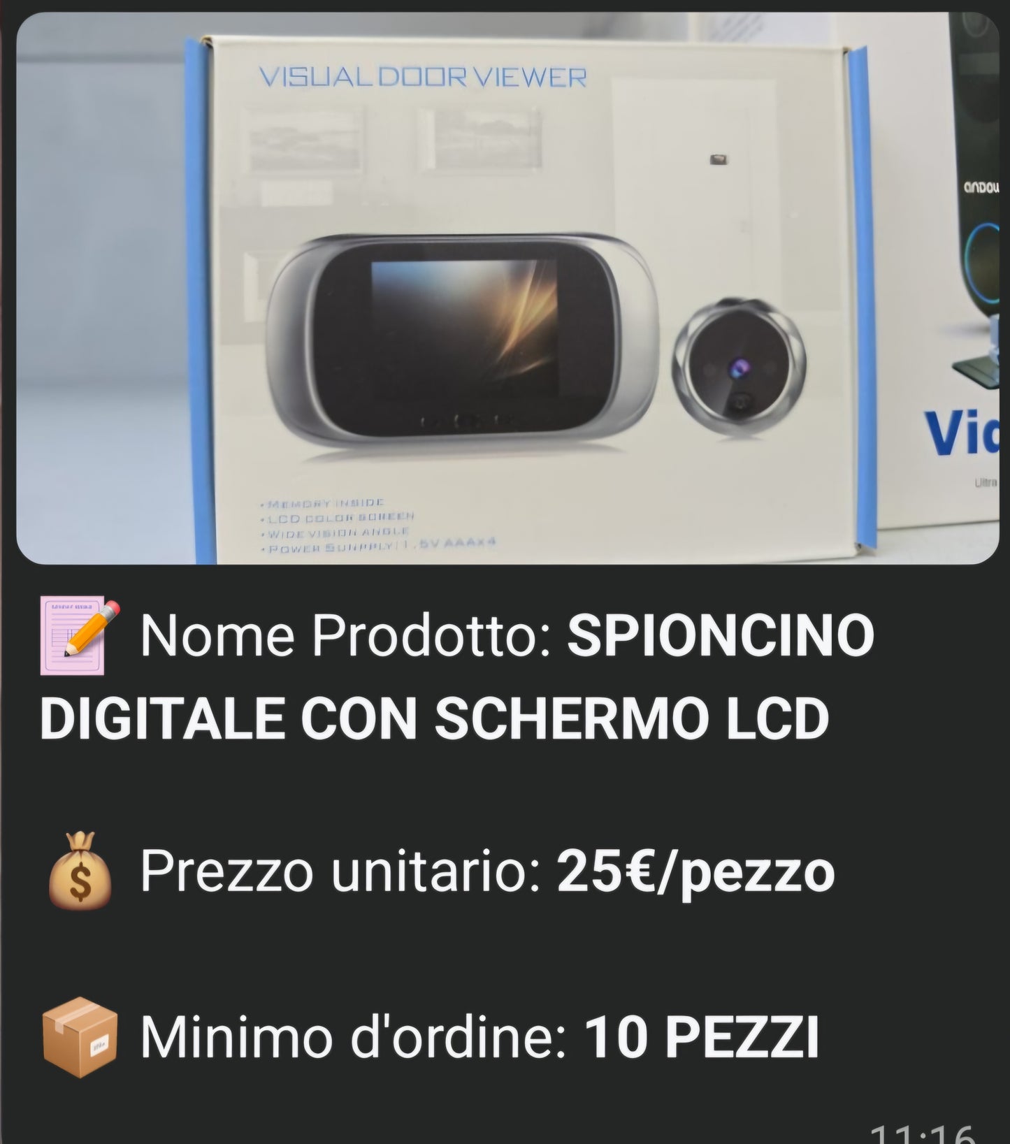 10 SPIONCINI DIGITALI CON SCHERMO LCD