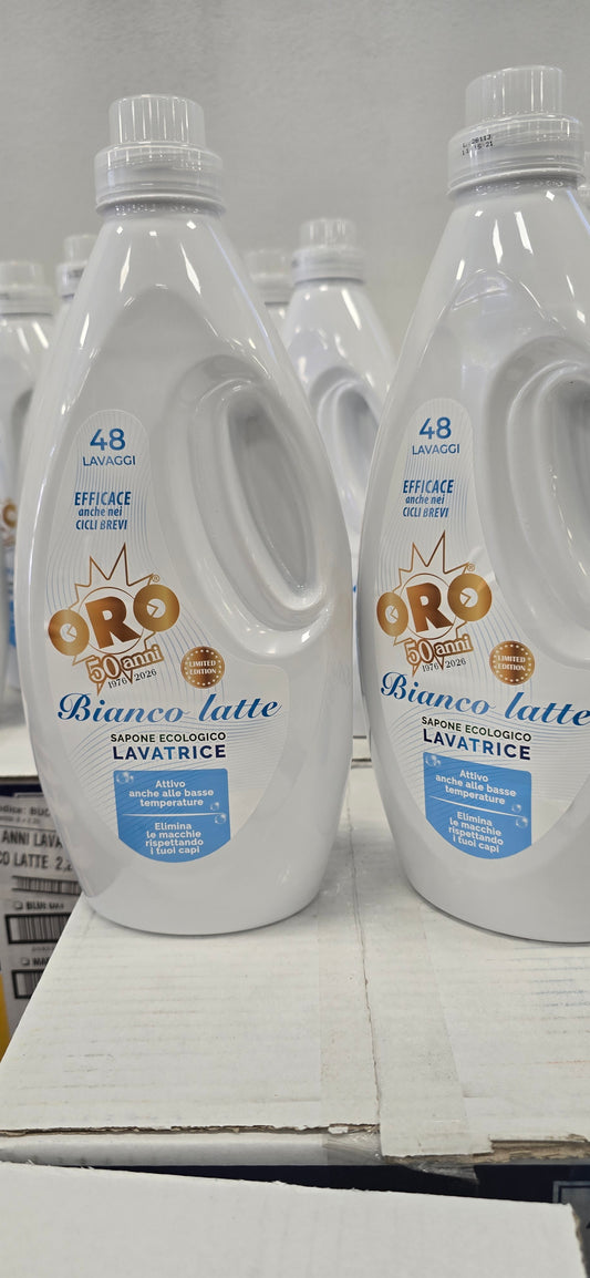 Oro lavatrice 48 lavaggi profumazione bianco latte