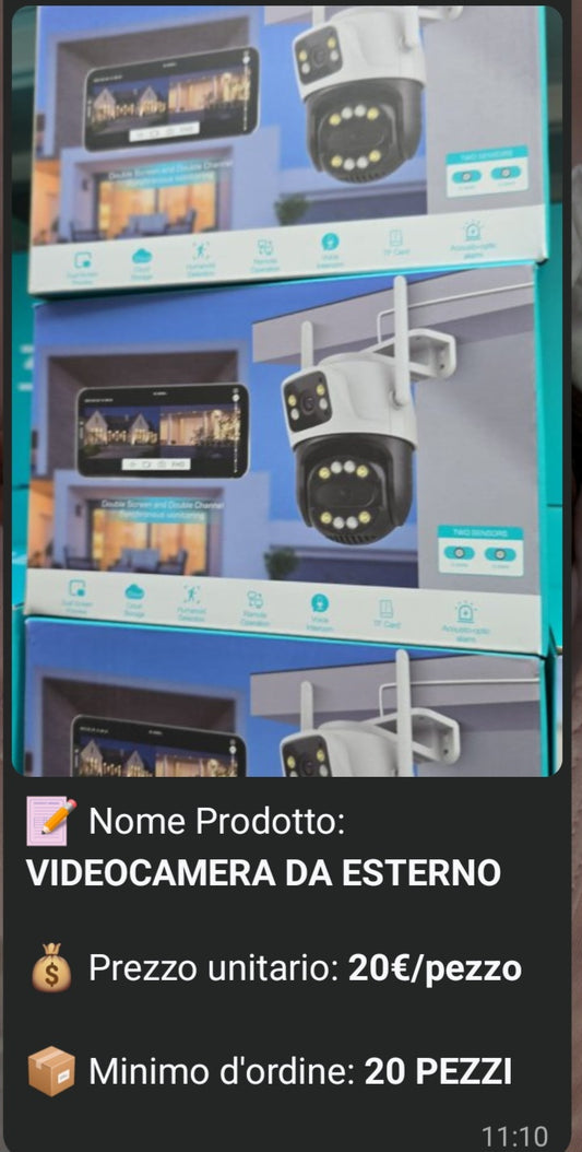 20 TELECAMERE DA ESTERO