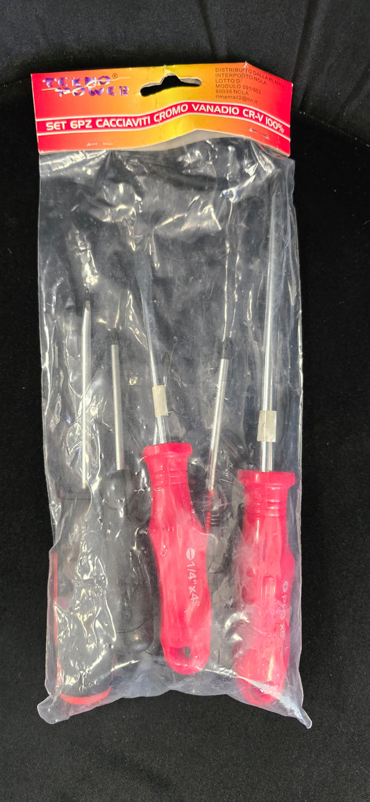 Set da 6 cacciaviti misti