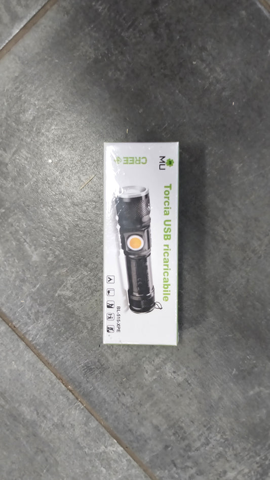 Torcia usb ricaricabile