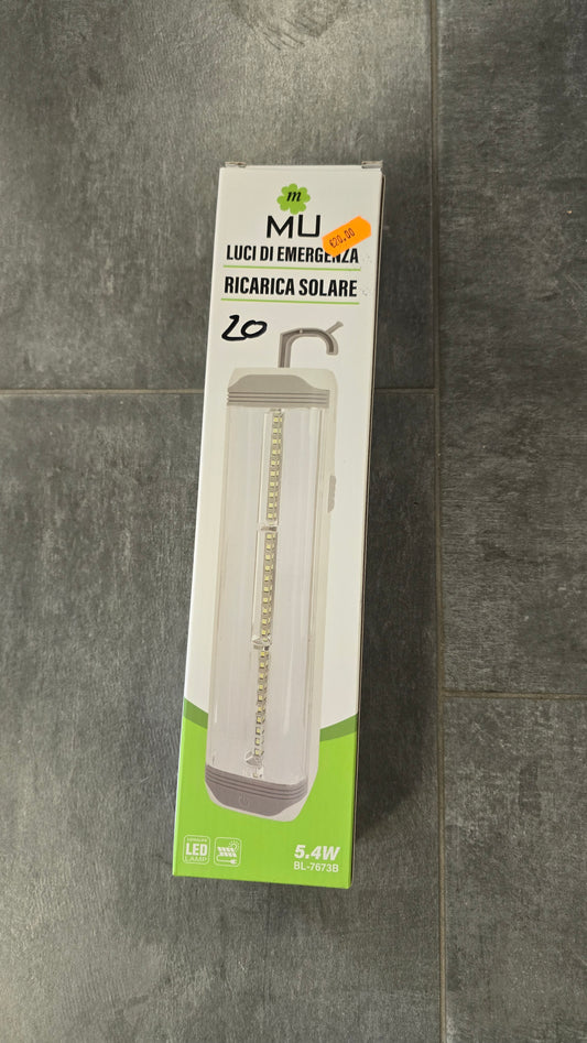 Luci di emergenza grande a ricarica solare