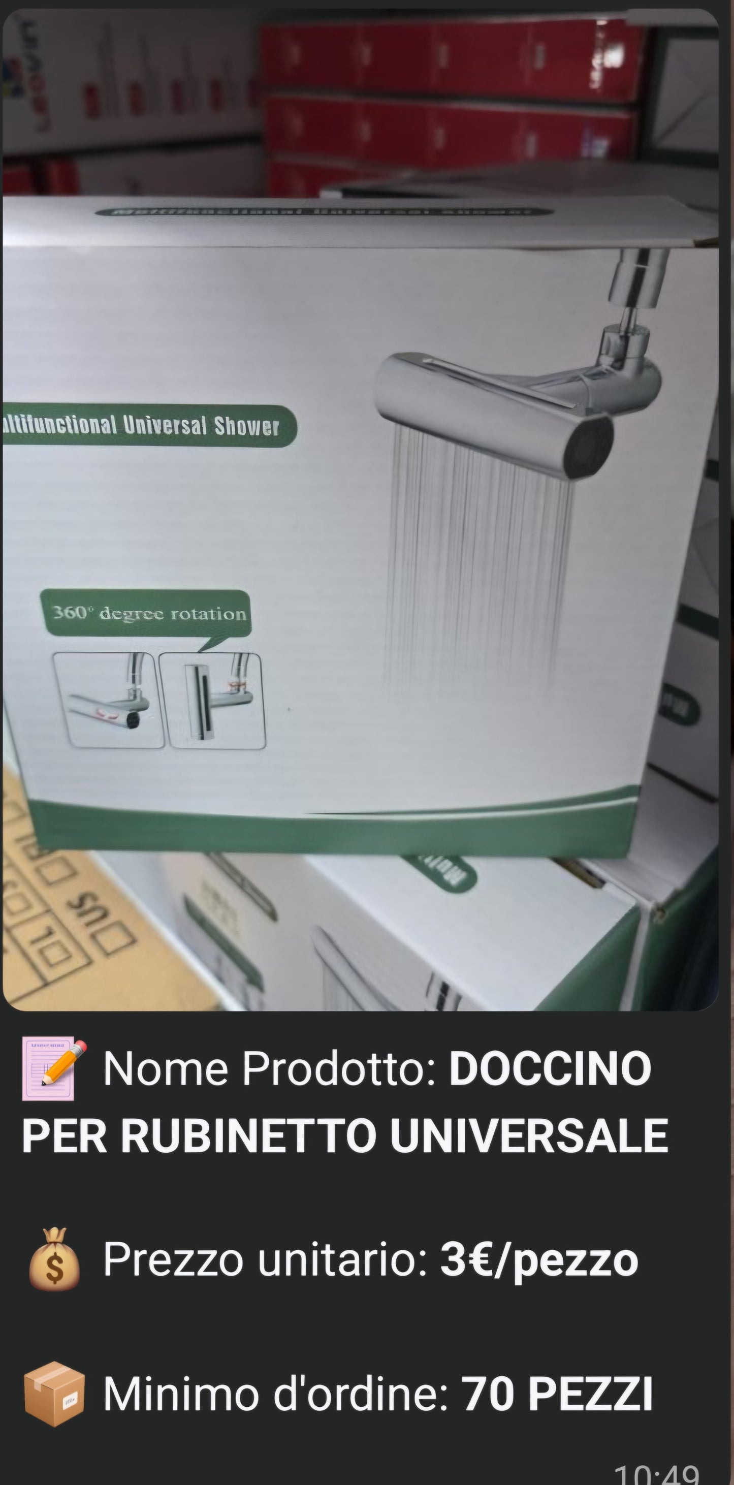 70 DOCCINI  PER RUBINETTI
