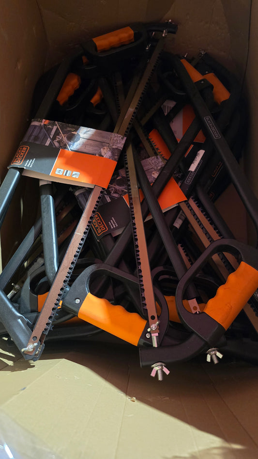 STOCK DI SEGHE MANUALI  BLACK+DECKER 50 PEZZI